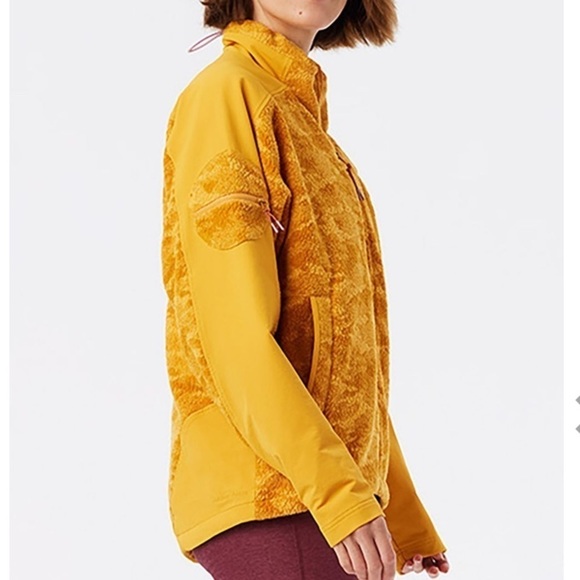 Outdoor Voices Full Zip Fleece jacket marigold yellow xl new with tags - Picture 13 of 13